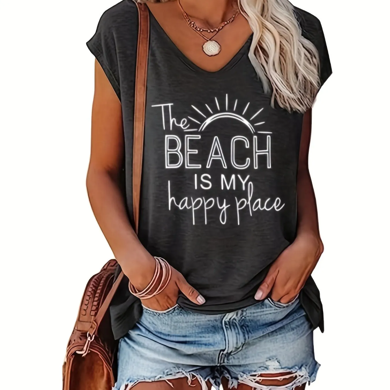 Stylish VNeck Tank Top Perfect Casual Wear for Summer