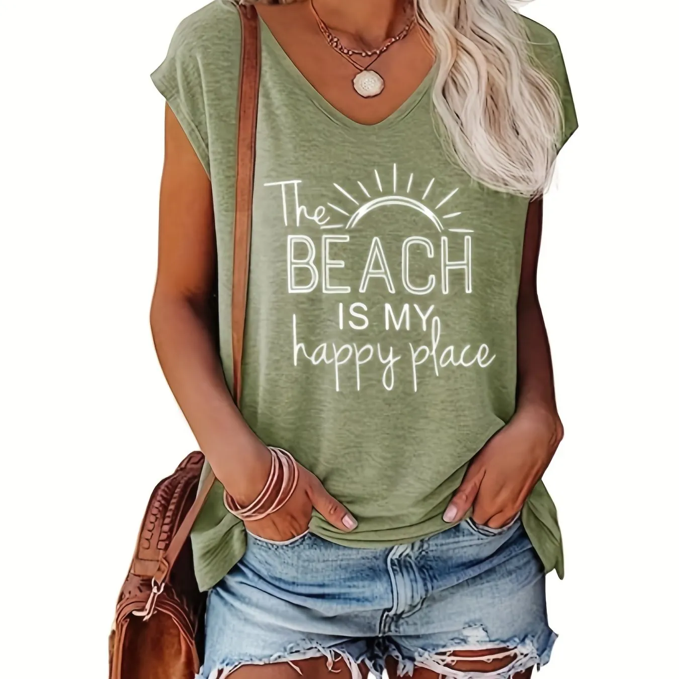 Stylish VNeck Tank Top Perfect Casual Wear for Summer