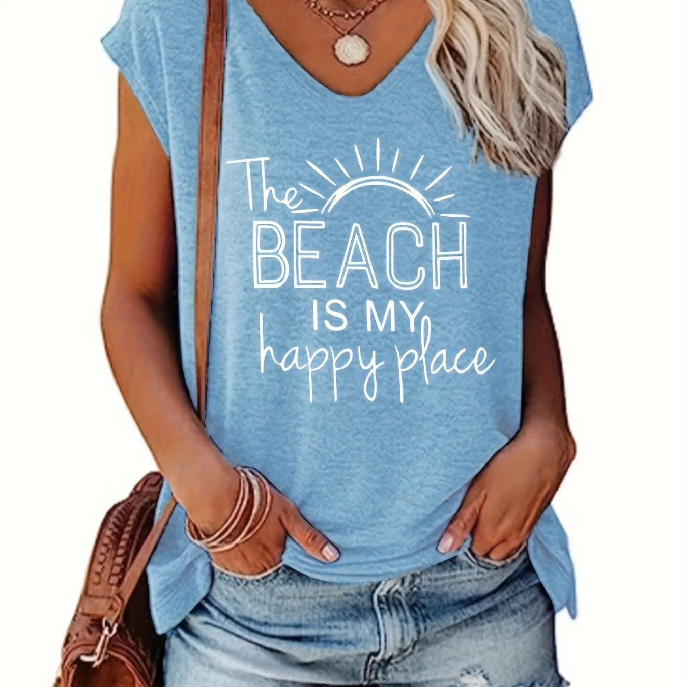 Stylish VNeck Tank Top Perfect Casual Wear for Summer