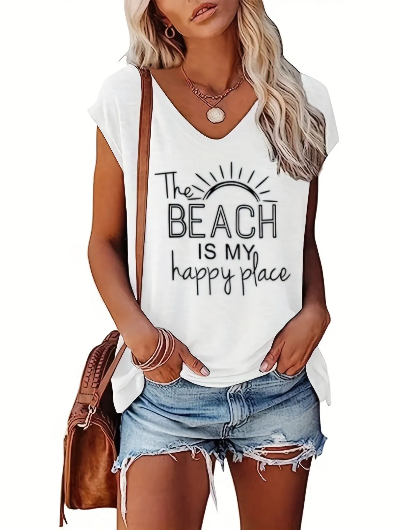 Stylish VNeck Tank Top Perfect Casual Wear for Summer