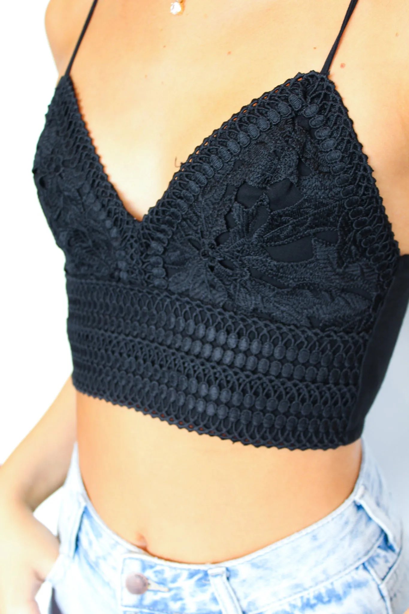 Summer Love Lace Brami- Black