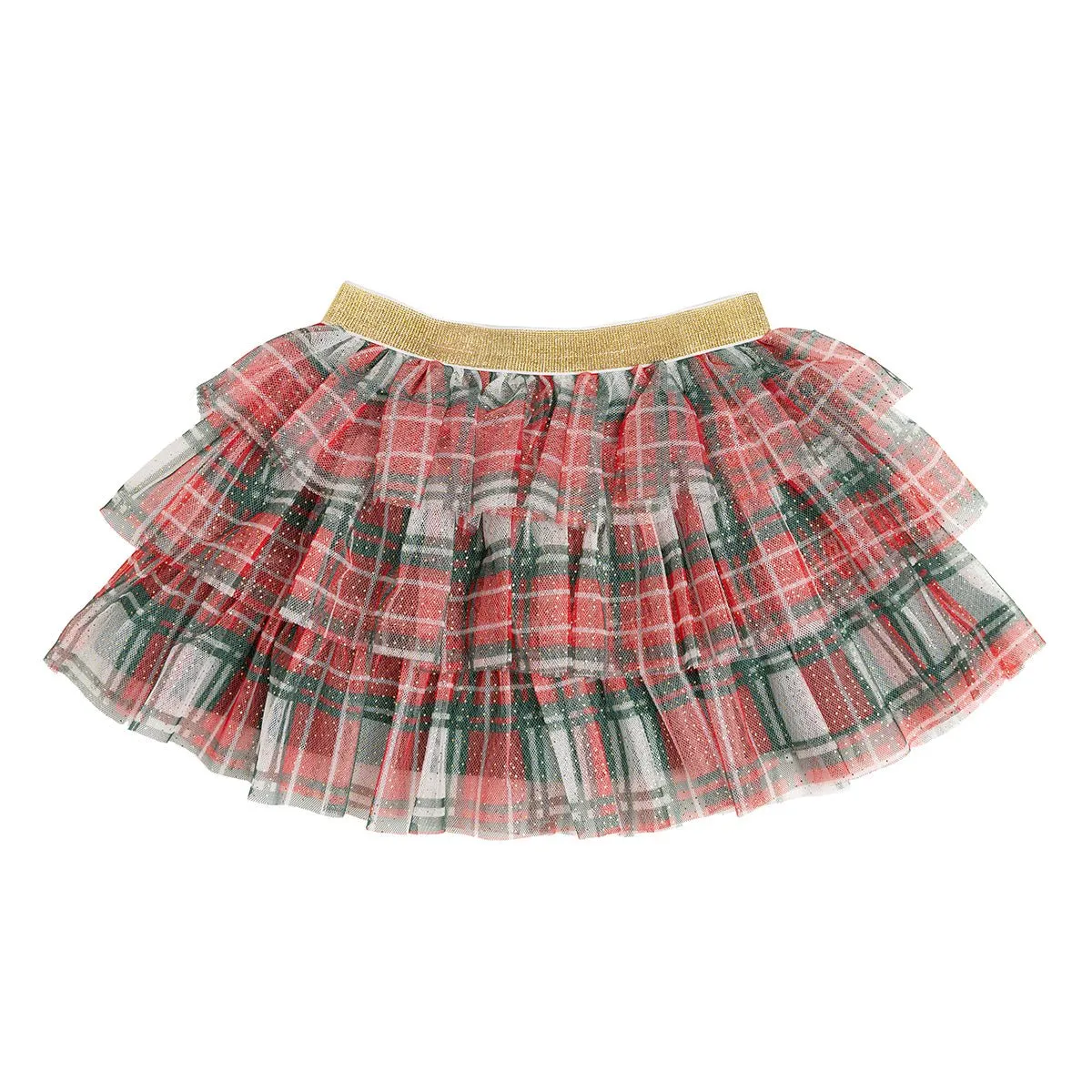 Sweet Wink Girls Christmas Plaid Tutu Skirt