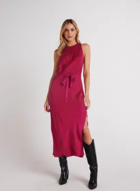 Tank Slip Dress - Fuchsia Berry