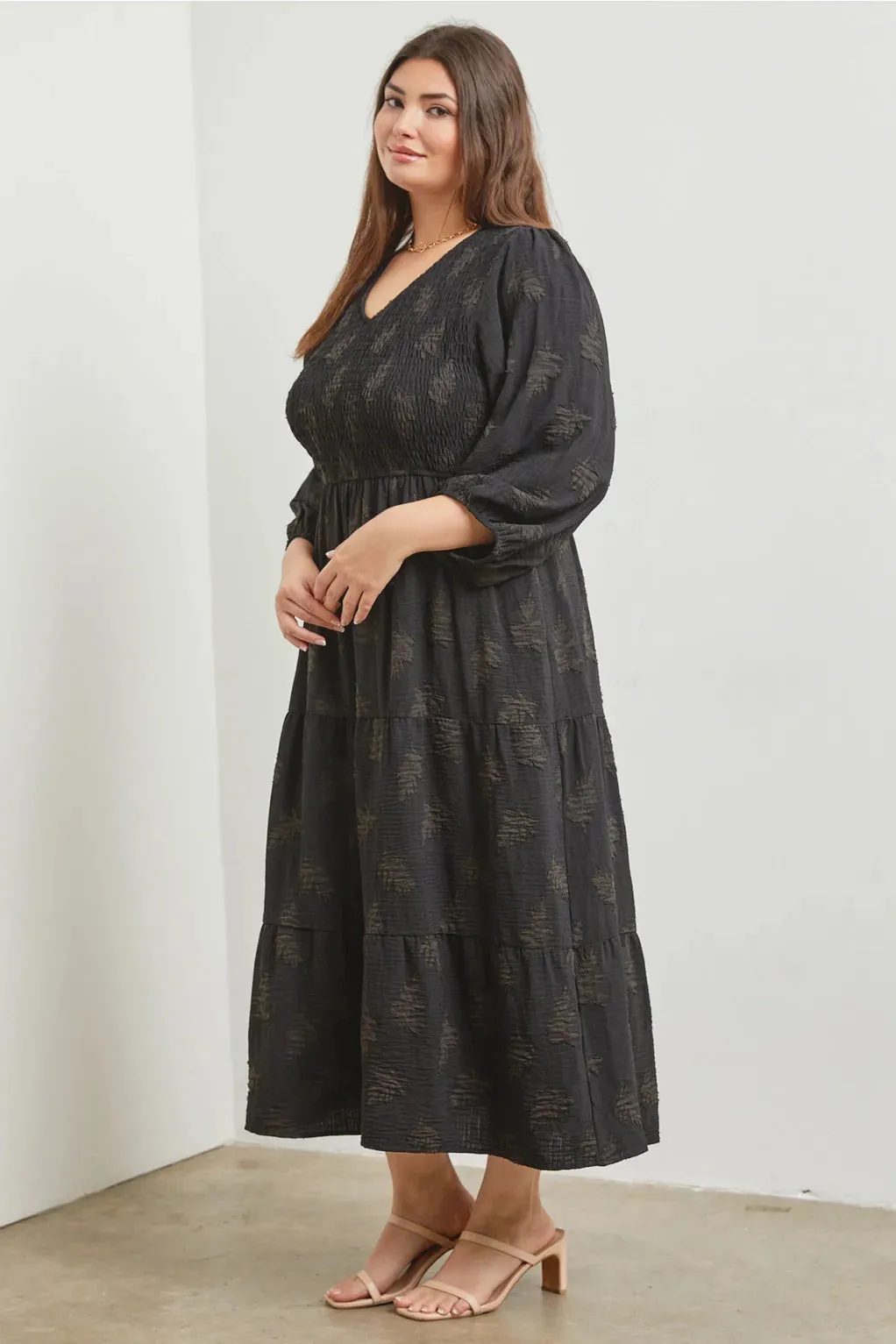 The Aspen Smocked Maxi Dress - PLUS