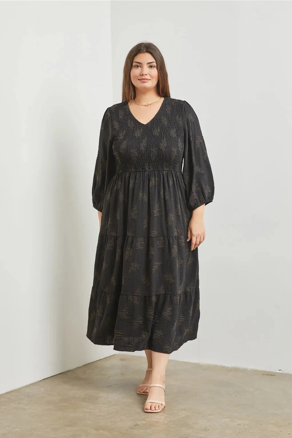 The Aspen Smocked Maxi Dress - PLUS