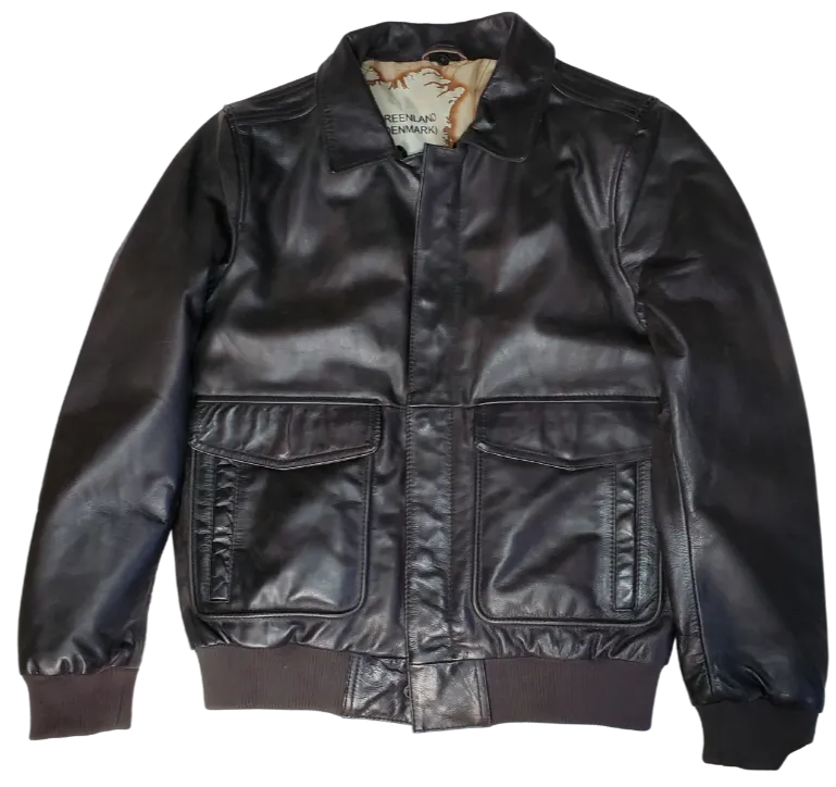 The "Baron" Classic Bomber Leather Jacket