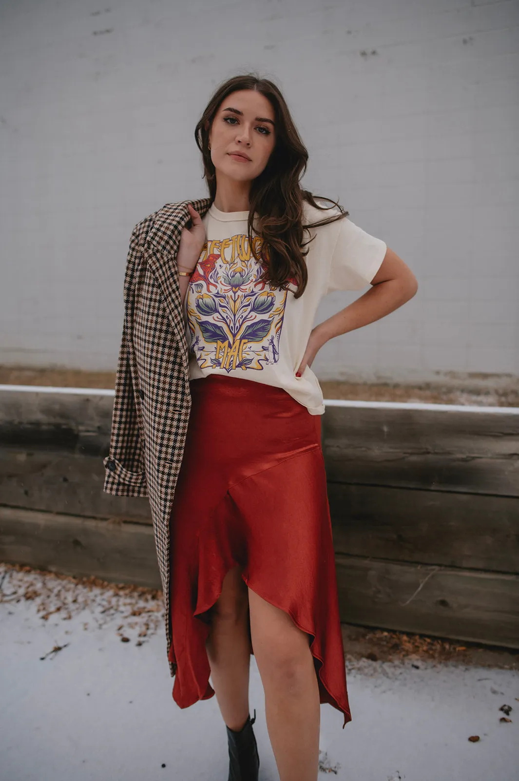 The Sunrise Asymmetrical Skirt by Free People