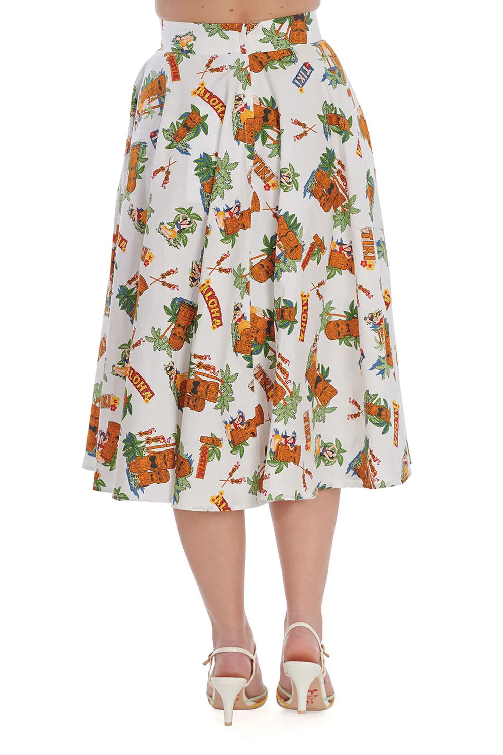 Tiki Club Swing Skirt by Banned