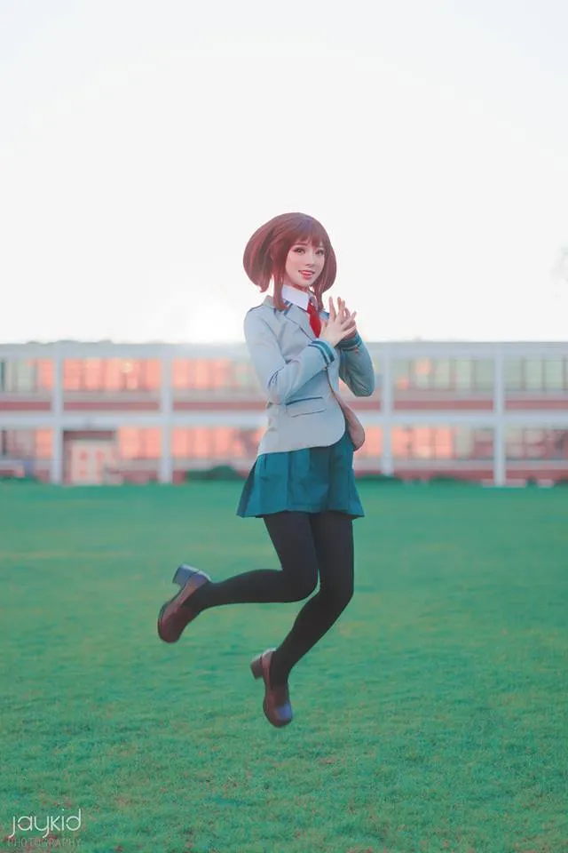 Tsuyu Ochaco Uraraka Cosplay Costume