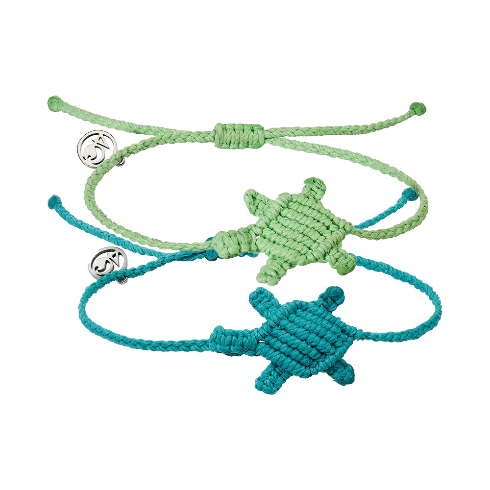 Turtle Macrame Bracelet Bundle