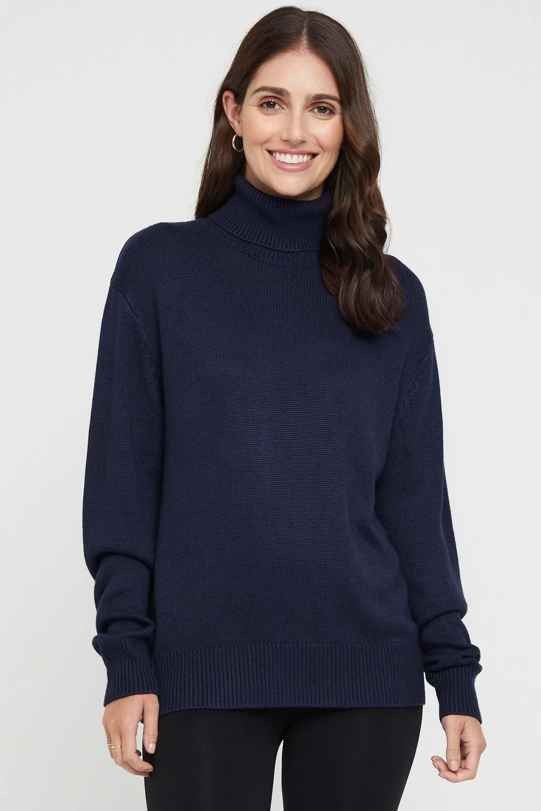 Turtleneck Knit - Ink