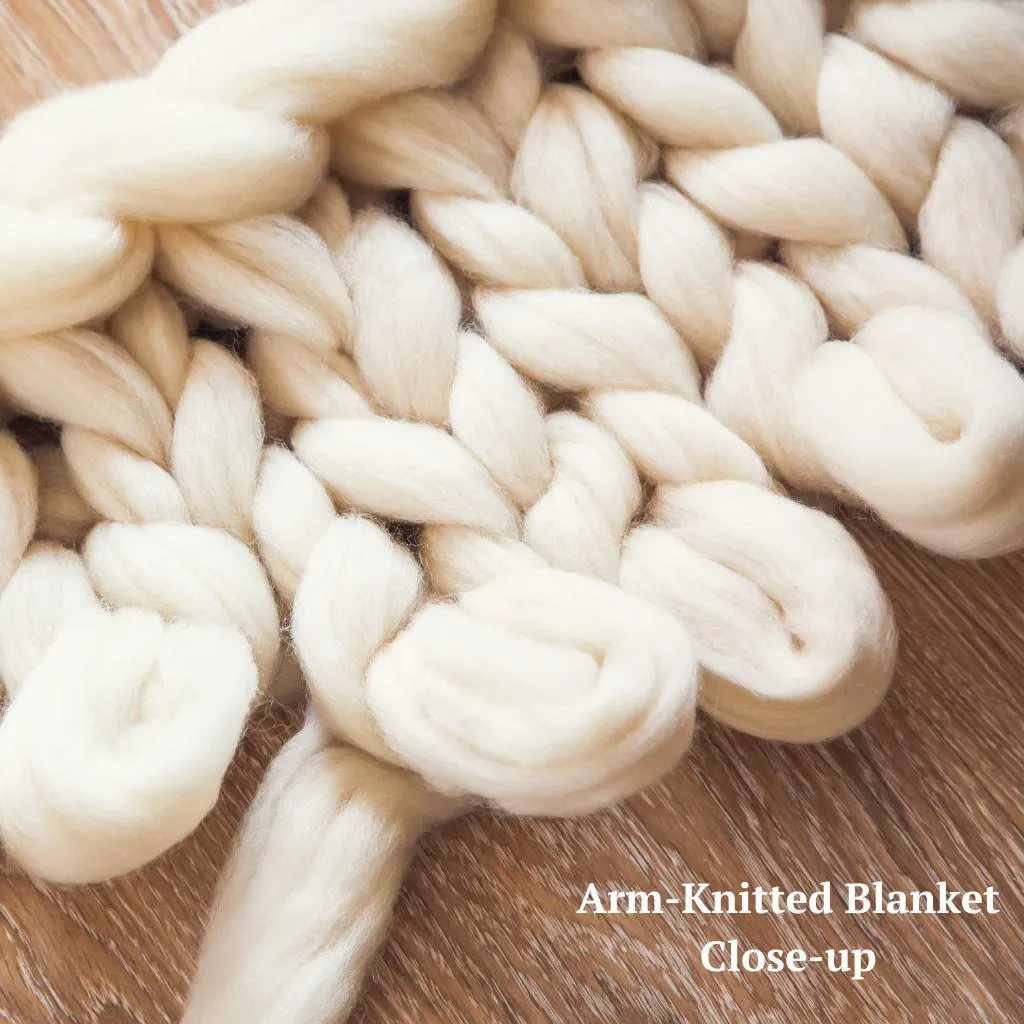 Undyed Merino Wool Roving Top