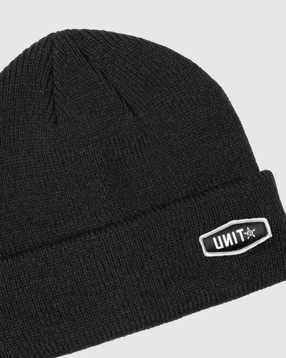 Unit 2022 Mens Headwear Beanie Clinx Black