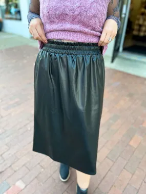 Vegan Leather Skirt