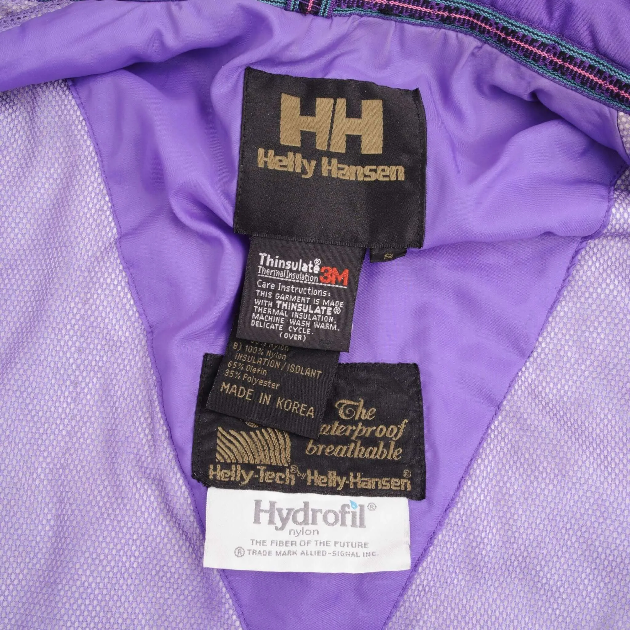 VINTAGE HELLY HANSEN SAILING SKI JACKET THINSULATE 3M 1990S SIZE SMALL