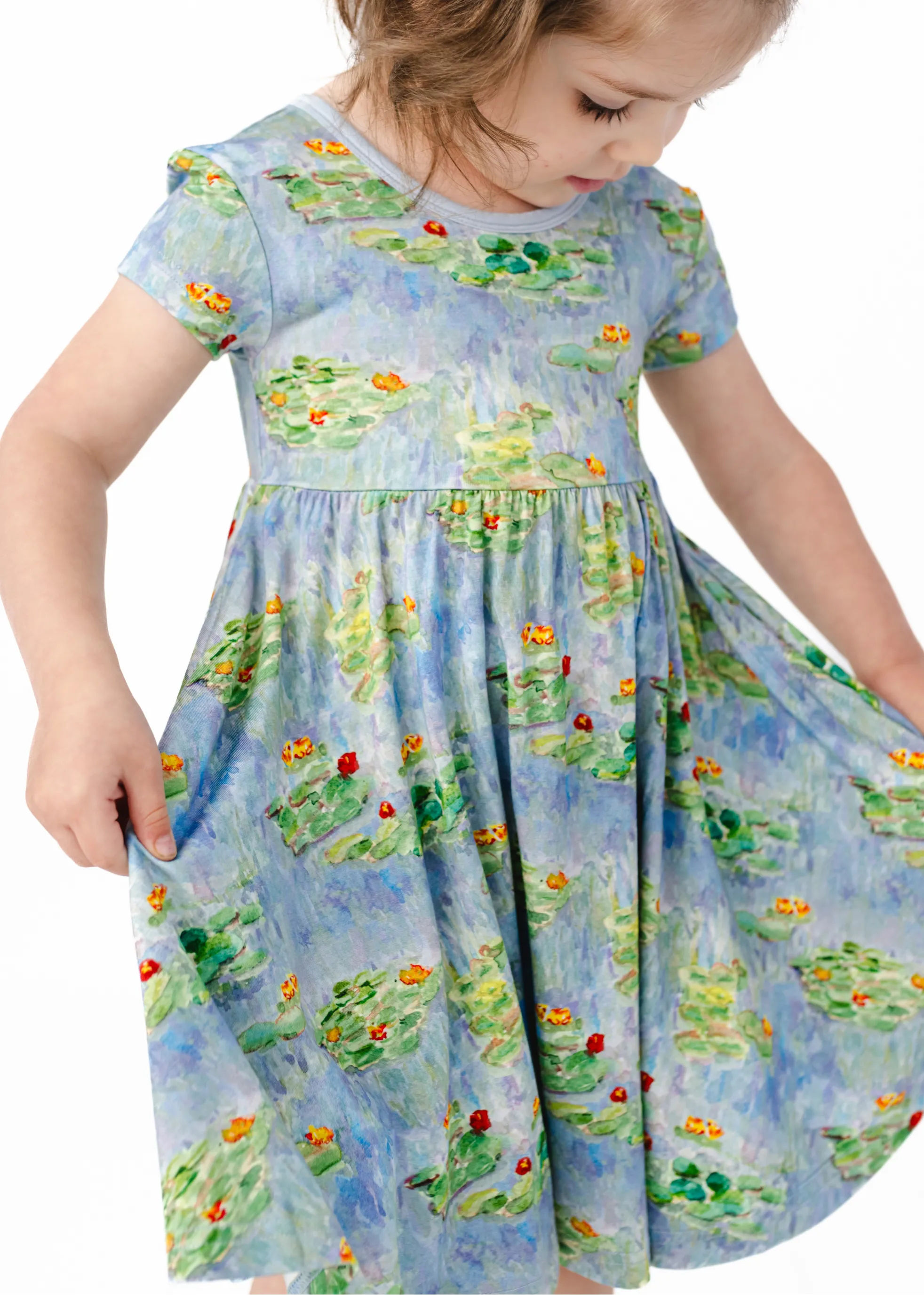 Water Lilies Twirl Dress