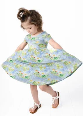 Water Lilies Twirl Dress