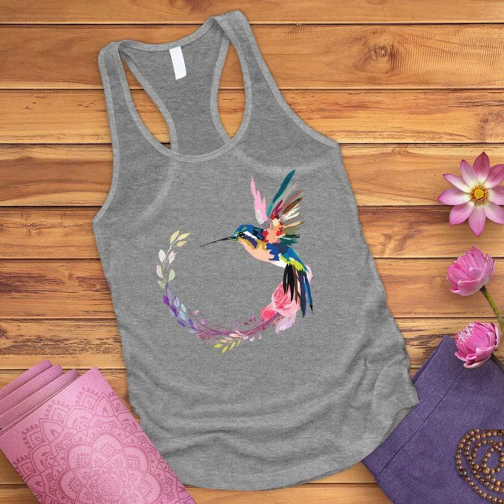 Watercolor Hummingbird Tank Top