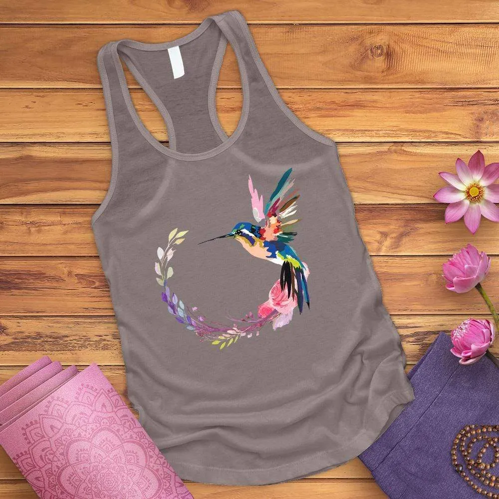 Watercolor Hummingbird Tank Top