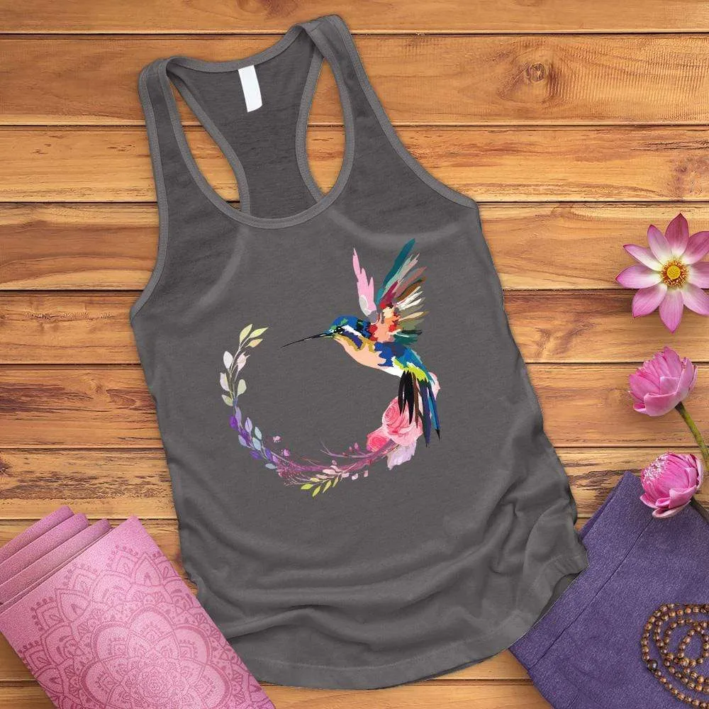 Watercolor Hummingbird Tank Top