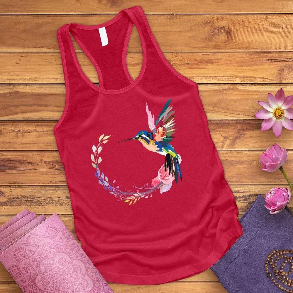 Watercolor Hummingbird Tank Top