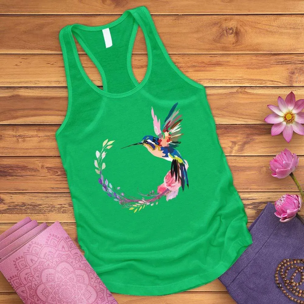 Watercolor Hummingbird Tank Top