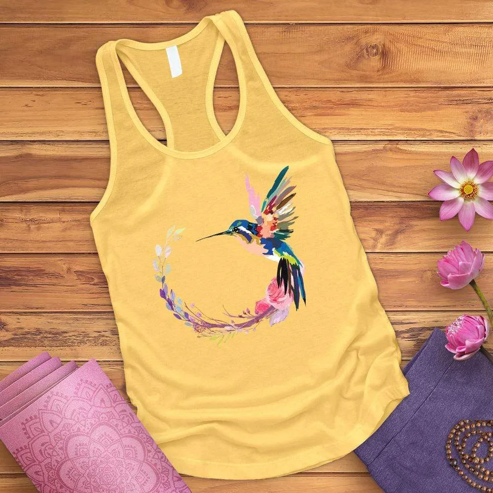 Watercolor Hummingbird Tank Top