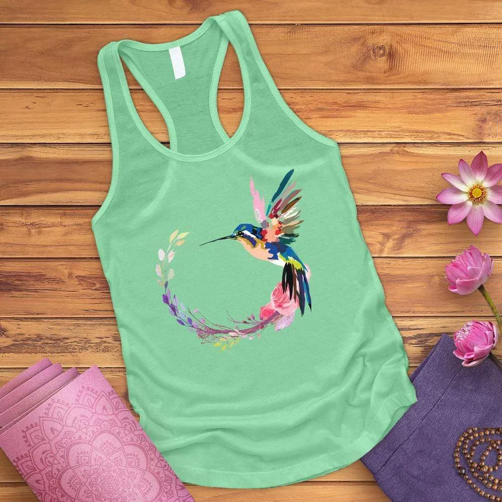 Watercolor Hummingbird Tank Top