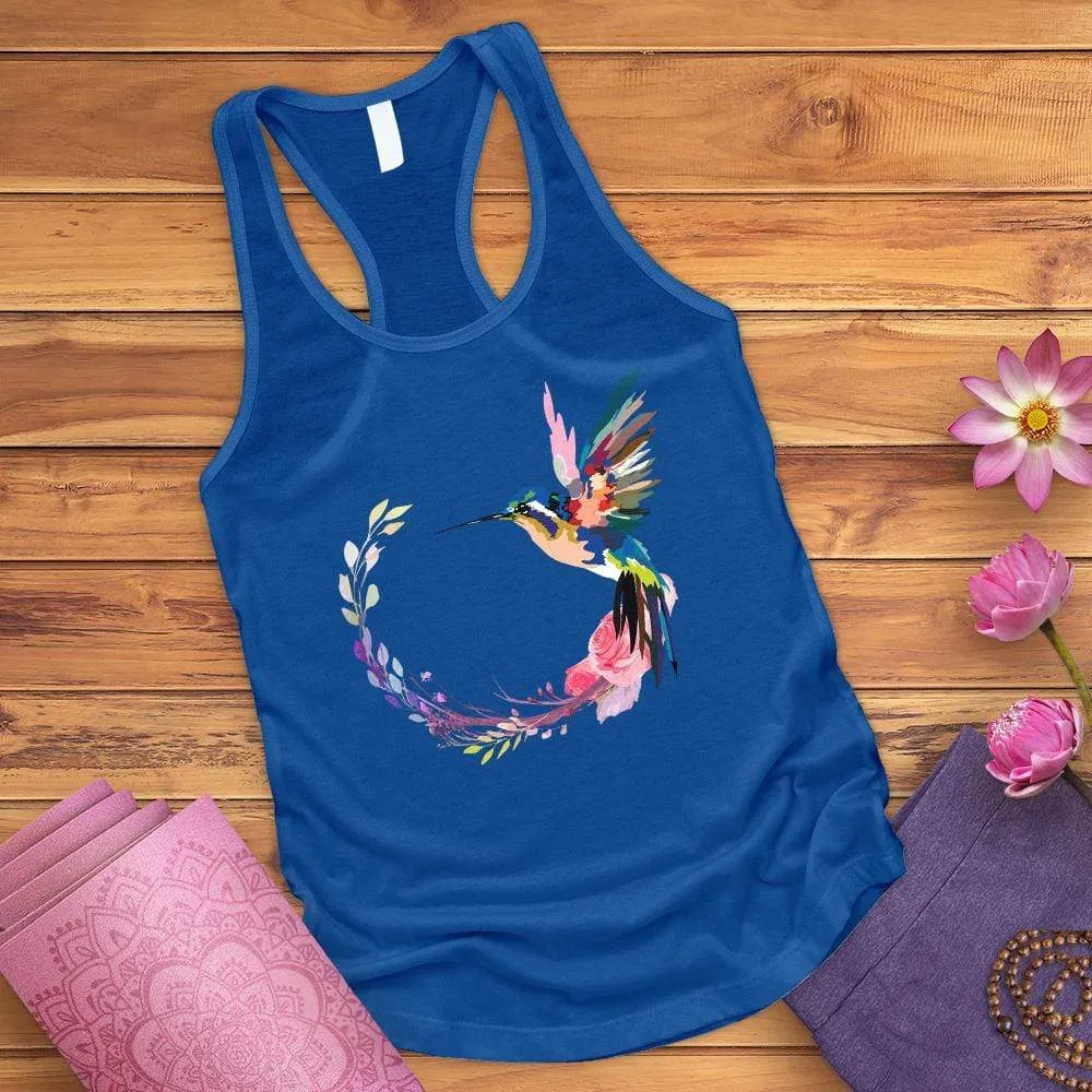 Watercolor Hummingbird Tank Top