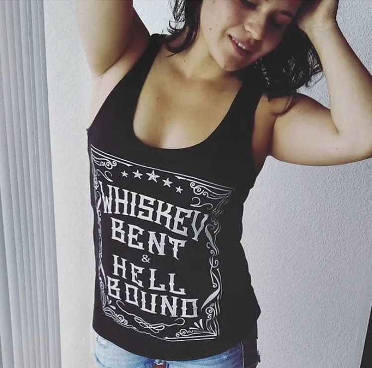 WHISKEY BENT AND HELL BOUND TANK TOP