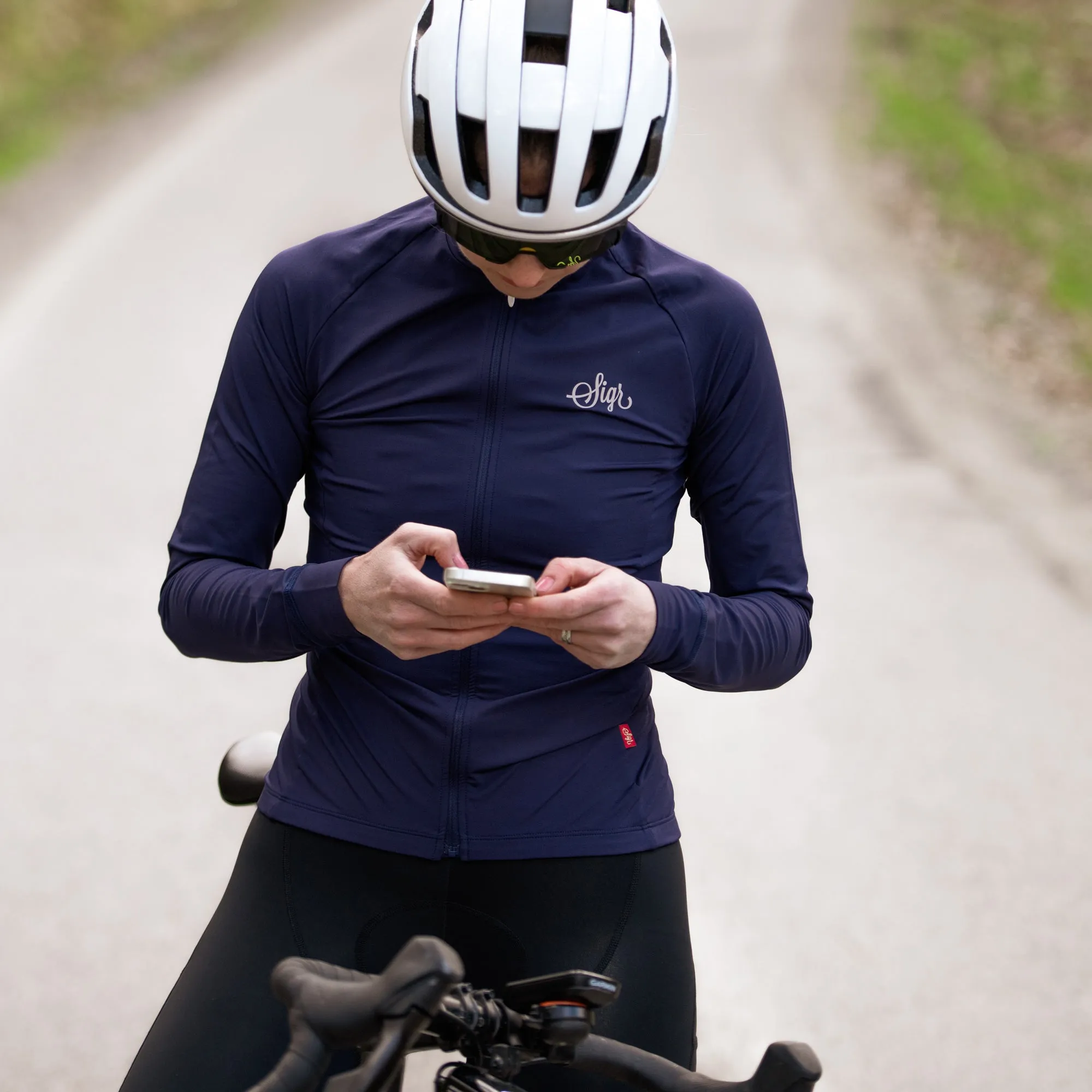 Wildflower Blue Women's Long Sleeved Jersey