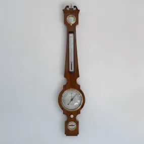 William IV Six Inch Dial Rosewood Wheel Barometer by Francis Amadio London