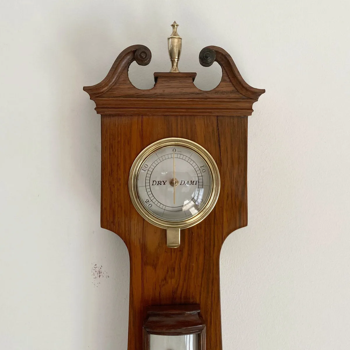 William IV Six Inch Dial Rosewood Wheel Barometer by Francis Amadio London