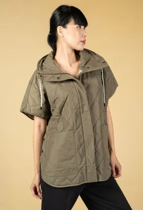 Wirobe Oversized Gilet in Soft Moss