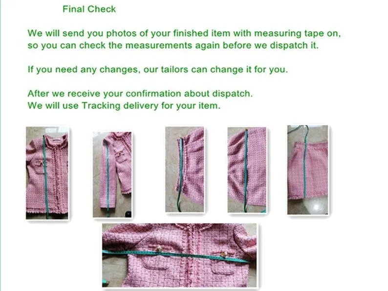 Womens Designer Inspired CUSTOM MADE to Order Pink Hounds tooth Tweed Jacket Coat Blazer