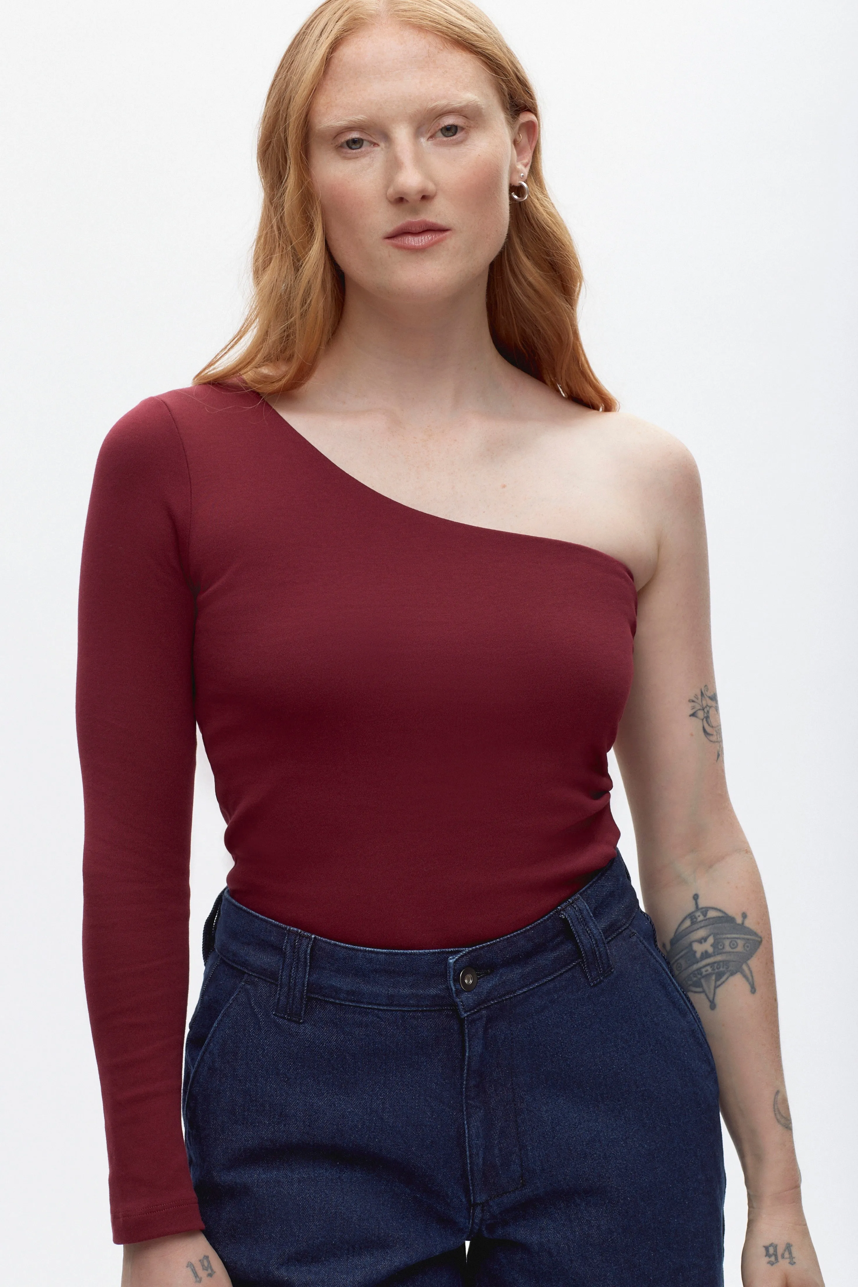 Women's Faten Shirt in Burgundy