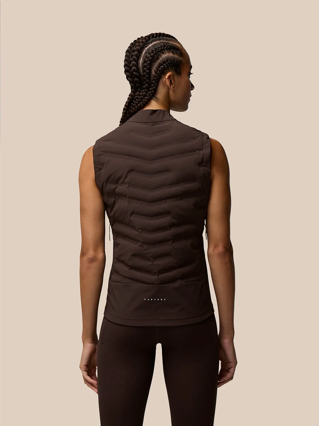 Women's Zone Hybrid Training Gilet - Brown