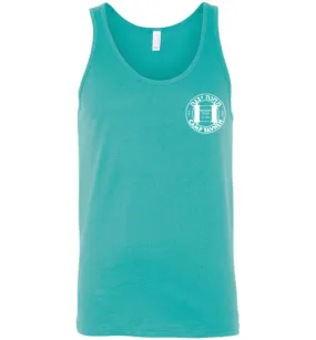 Yavneh Unisex Tank Top - Circle Torah White