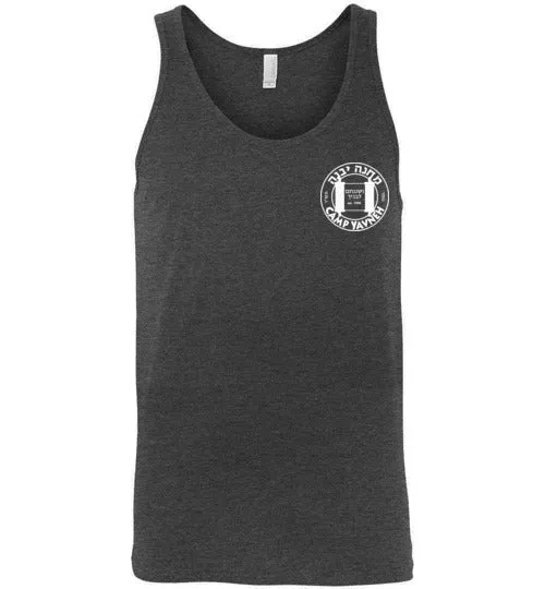 Yavneh Unisex Tank Top - Circle Torah White