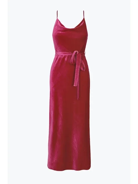 Zana Velvet Slip Dress