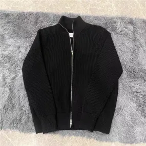 Zip Turtleneck Wool Coat For Men And Women